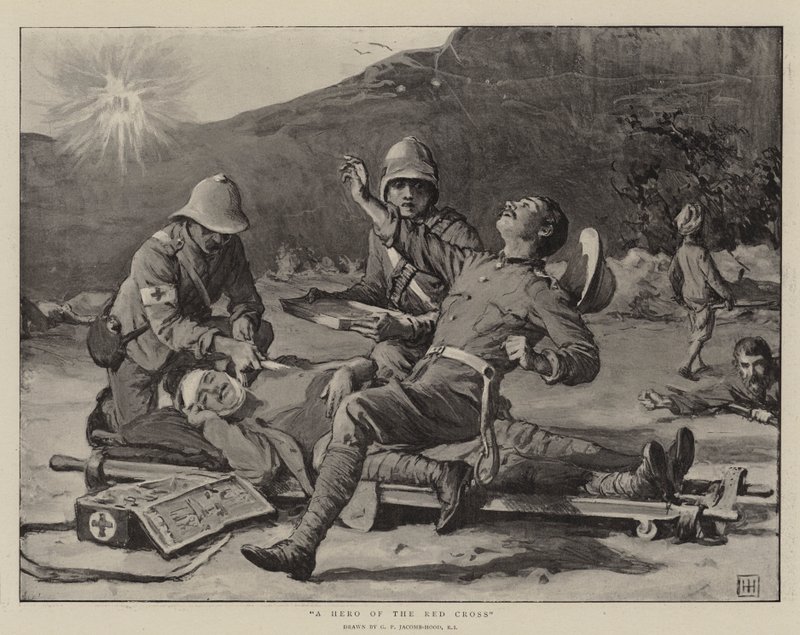 Hrdina Červeného kříže od George Percy Jacomb Hood