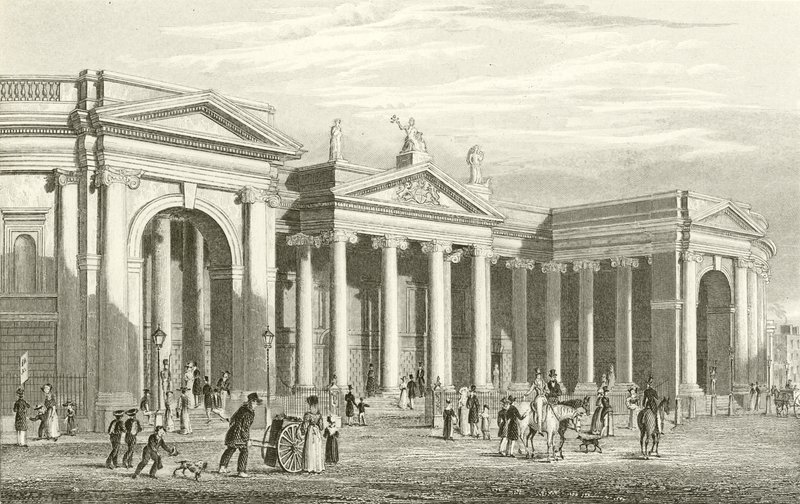 Bank of Ireland, Dublin, South Portico od George Petrie