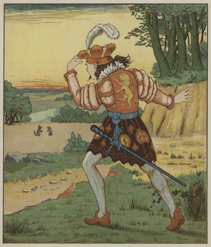 Ilustrace pro Rumpelstiltskin od The Brothers Grimm od George R. Halkett