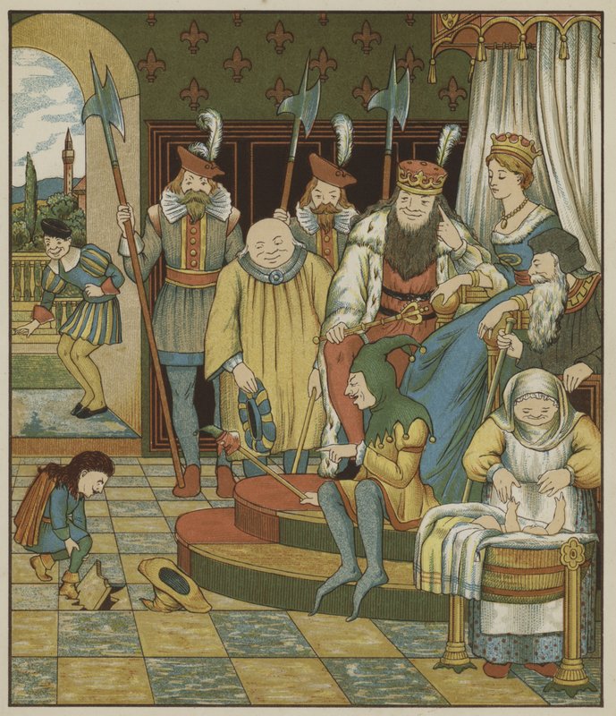 Ilustrace pro Rumpelstiltskin od The Brothers Grimm od George R. Halkett