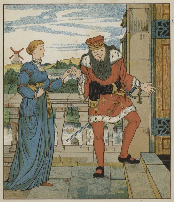 Ilustrace pro Rumpelstiltskin od The Brothers Grimm od George R. Halkett