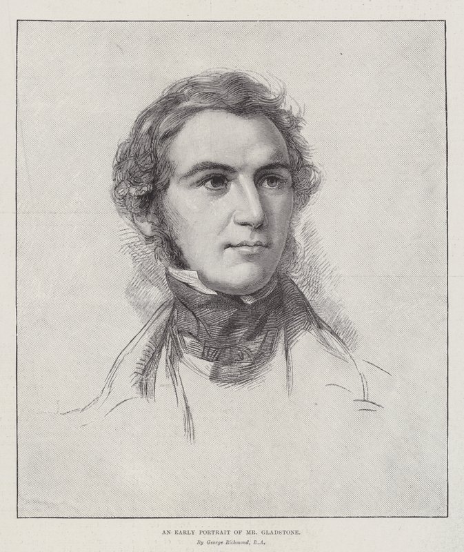 Raný portrét pana Gladstonea od George Richmond