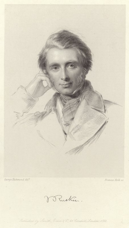 Portrét Johna Ruskina od George Richmond