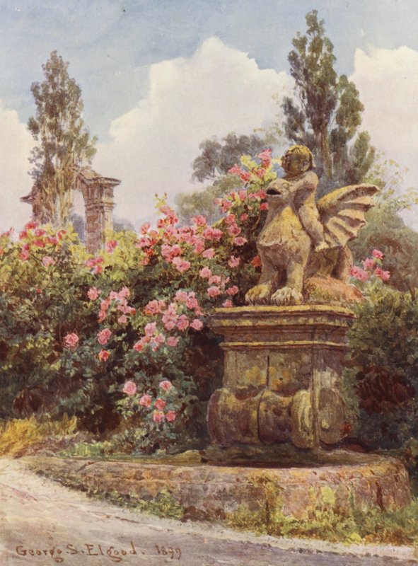 Italské zahrady: (barevná litografie) od George Samuel Elgood