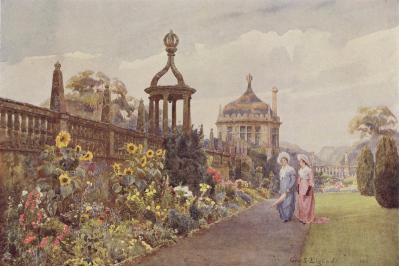 Montacute, Slunečnice od George Samuel Elgood