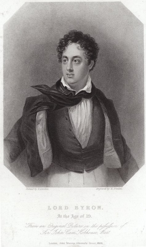 Portrét lorda Byrona od George Sanders