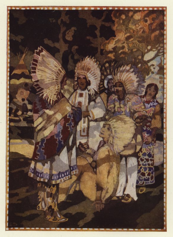 "Jsem unavený z osamělého života; přišel jsem pro tvou dceru" (barva litho) od George Sheringham