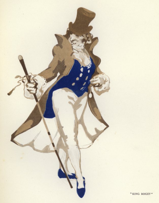 Ilustrace k filmu Šťastný pokrytec od Maxe Beerbohma (barevné lito) od George Sheringham