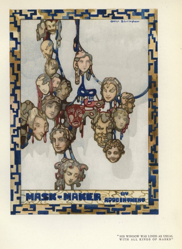 Ilustrace k filmu Šťastný pokrytec od Maxe Beerbohma (barevné lito) od George Sheringham