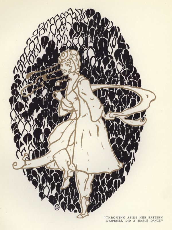 Ilustrace k filmu Šťastný pokrytec od Maxe Beerbohma (barevné lito) od George Sheringham