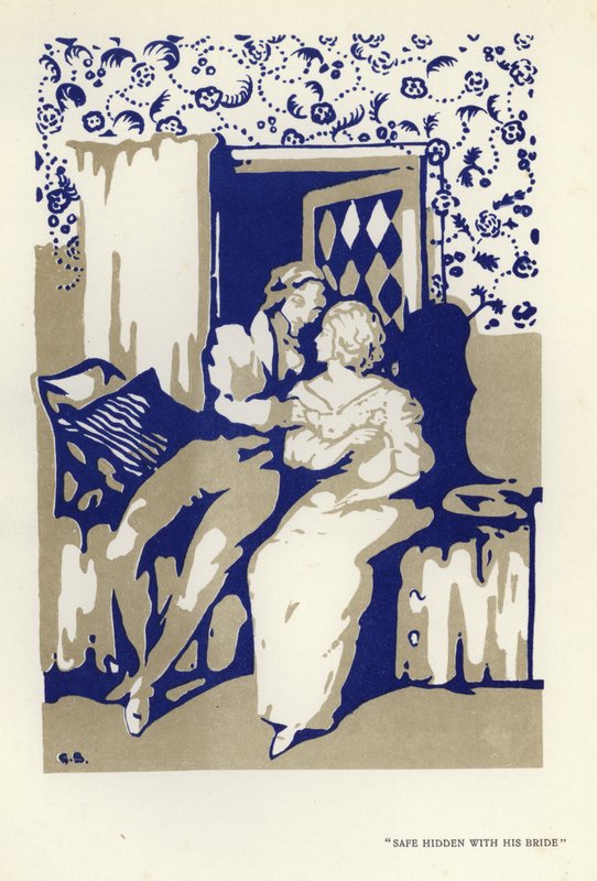 Ilustrace k filmu Šťastný pokrytec od Maxe Beerbohma (barevné lito) od George Sheringham