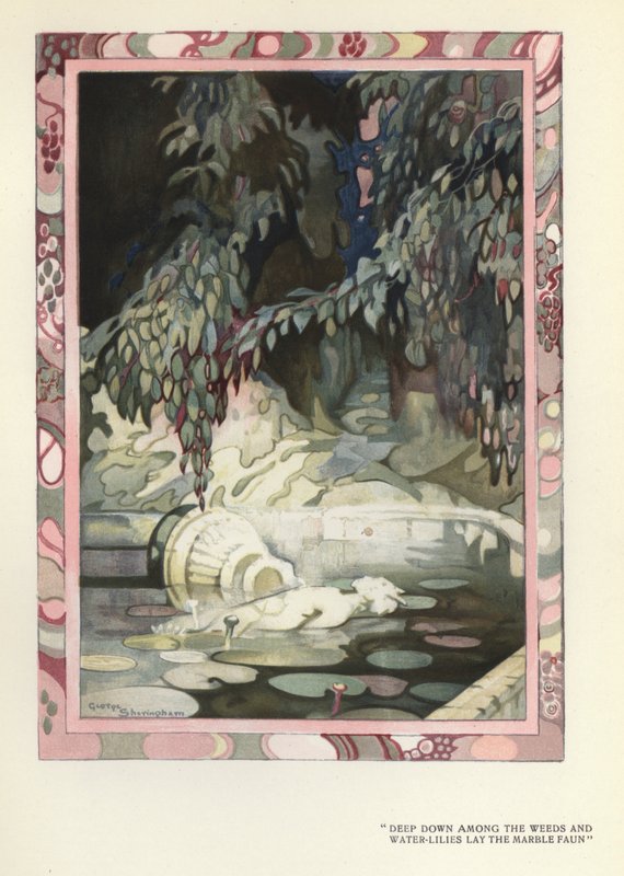Ilustrace k filmu Šťastný pokrytec od Maxe Beerbohma (barevné lito) od George Sheringham