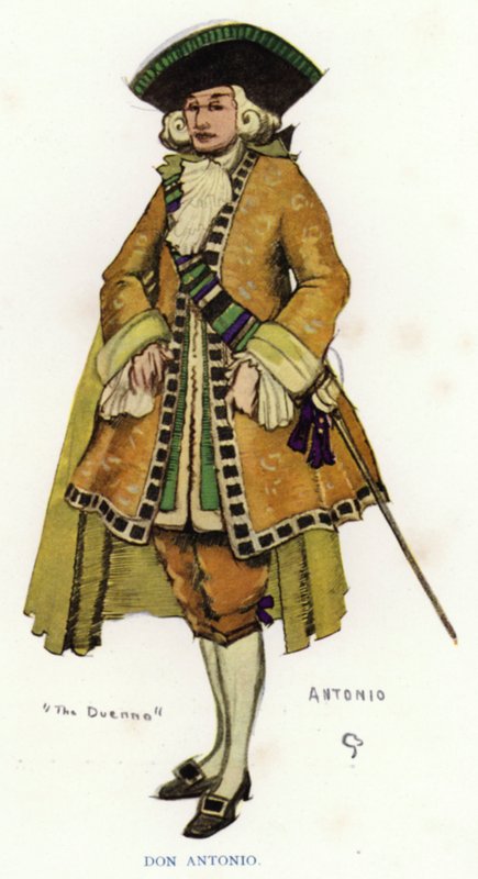 The Duena od Sheridana: Don Antonio (barevné lito) od George Sheringham
