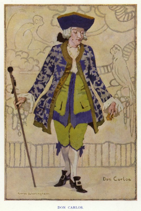 The Duena od Sheridana: Don Carlos (barevné lito) od George Sheringham