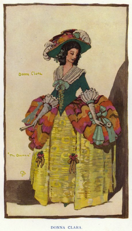 The Duena od Sheridana: Donna Clara (barevné lito) od George Sheringham