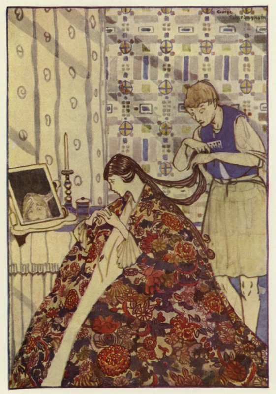 Potom svou sestru oblékl do dobrých šatů, umyl a učesal jí vlasy (barva litho) od George Sheringham