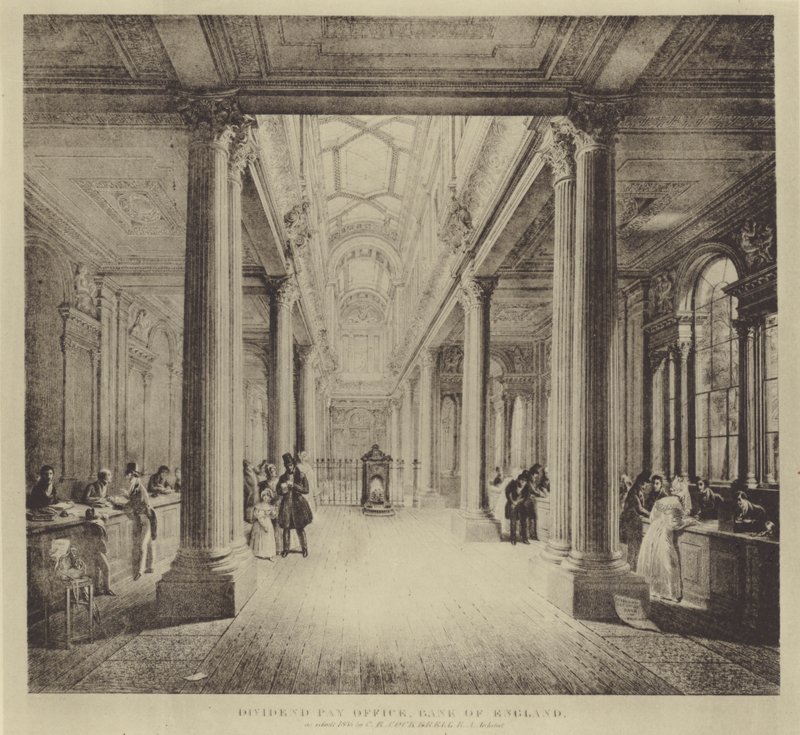 Dividenda Pay Office, Bank of England od George Snr (after) Scharf