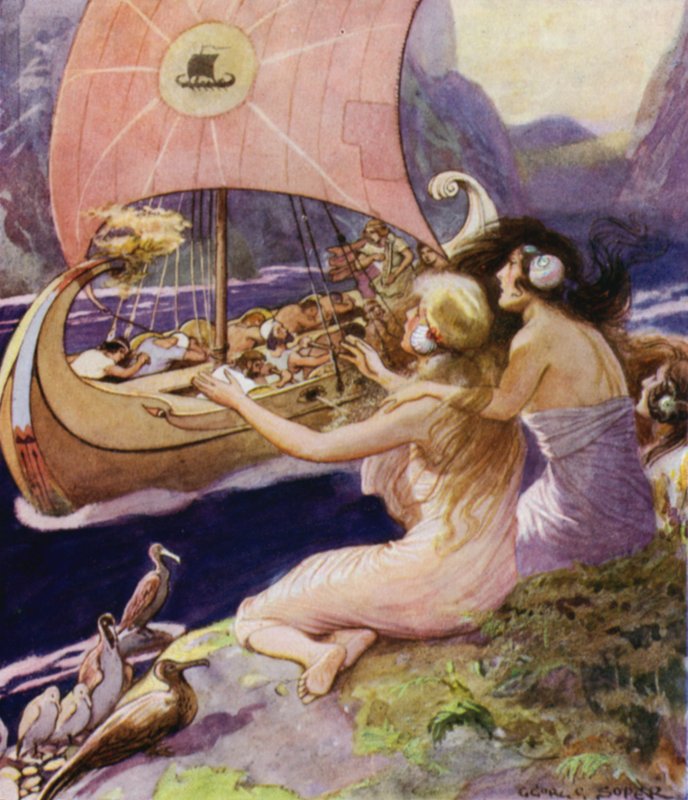 Jason a Argonauti: Sirény (barevné lito) od George Soper