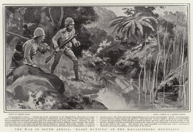 Válka v Jižní Africe, Kloof Hunting v pohoří Magaliesberg od George Soper