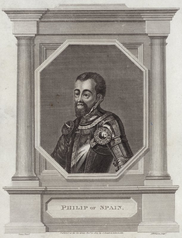 Španělský král Filip II od George Vertue