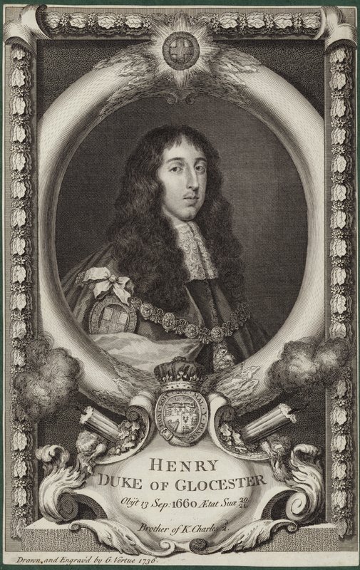 Portrét Henryho Stuarta, vévody z Gloucesteru od George Vertue