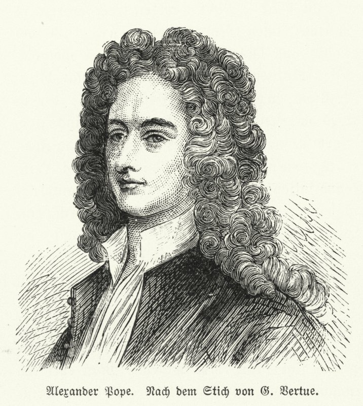 Alexander Pope , anglický básník od George after Vertue