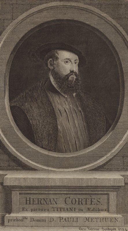 Hernan Cortes , španělský conquistador od George after Vertue