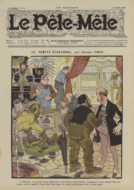 Volební komise. Ilustrace pro Le Pele-Mele, 1906 od Georges Antonin Henri Mory