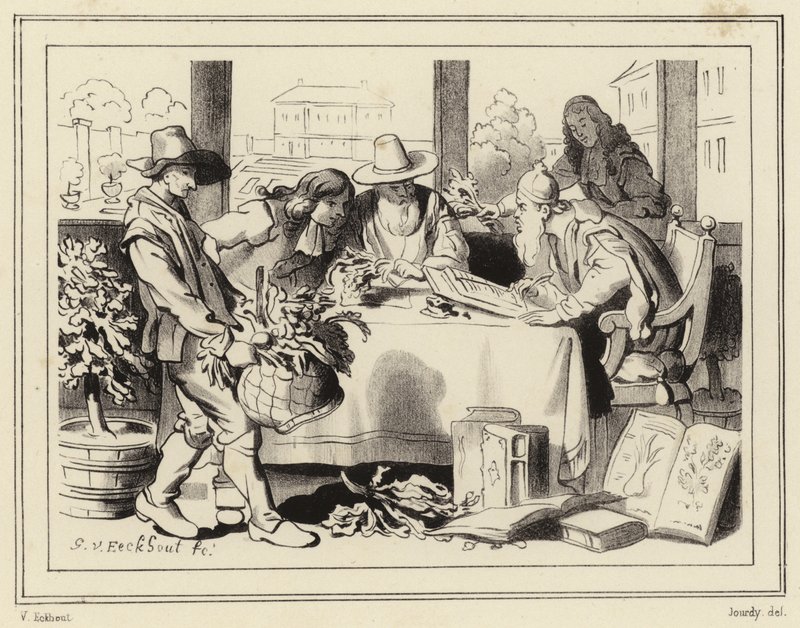 Botanici při práci od Gerbrand van den Eeckhout