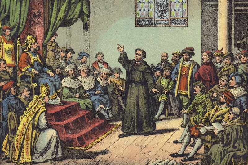 Luther před Wormskou dietou od German School