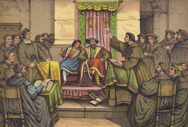 Lutherova disputace s Dr. Eckem v Lipsku, 1519 od German School