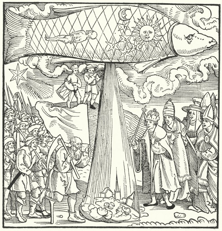 Scéna prorokující německou rolnickou válku v letech 1524-1525 od German School