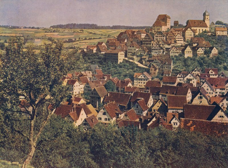 Altensteig, Schwarzwald, Německo (barevné foto) od German Photographer