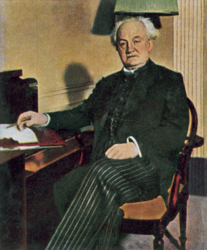 Gerhart Hauptmann, německý dramatik a spisovatel (kolorovaná fotografie) od German Photographer