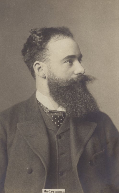 Hermann Sudermann (1857-1928), německý dramatik a spisovatel (čb fotografie) od German Photographer