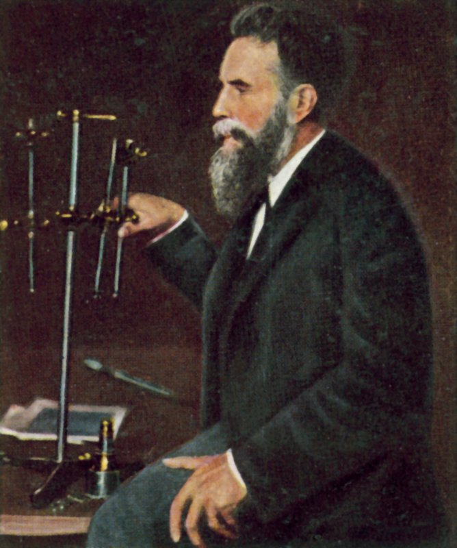 Wilhelm Roentgen, německý fyzik (kolorovaná fotografie) od German Photographer