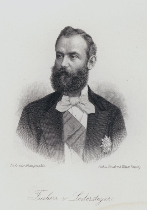 Alois Ledersteger , rakouský spisovatel (rytina) od German School
