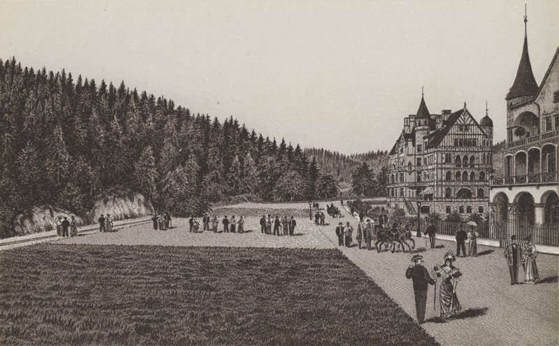 Americký park (litho) od German School