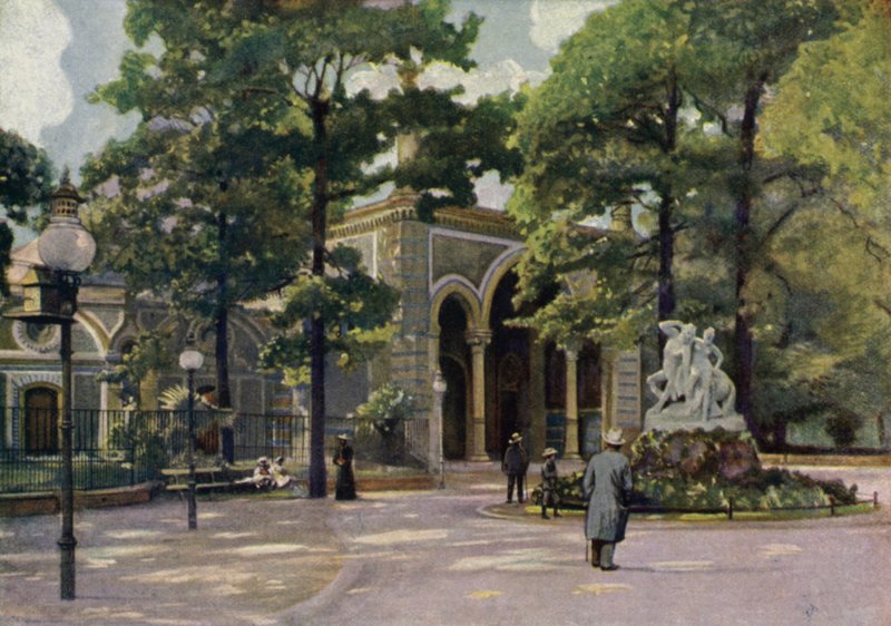 Antilopí dům, Berlínská zoologická zahrada, Německo (barva lito) od German School