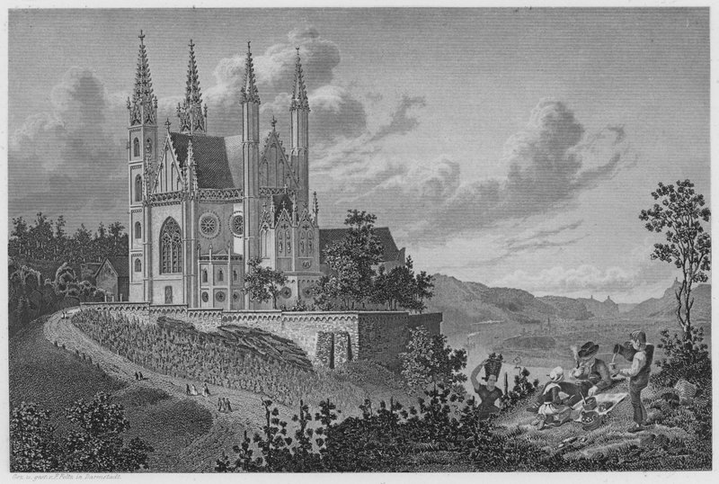 Apolinaris-Kirche (rytina) od German School