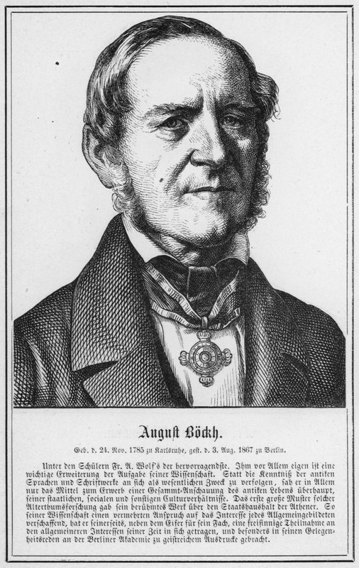 August Bockh (rytina) od German School