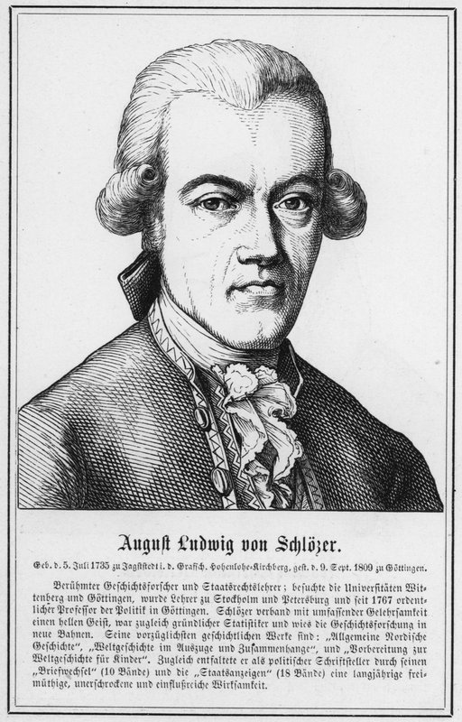 August Ludwig von Schlozer (rytina) od German School