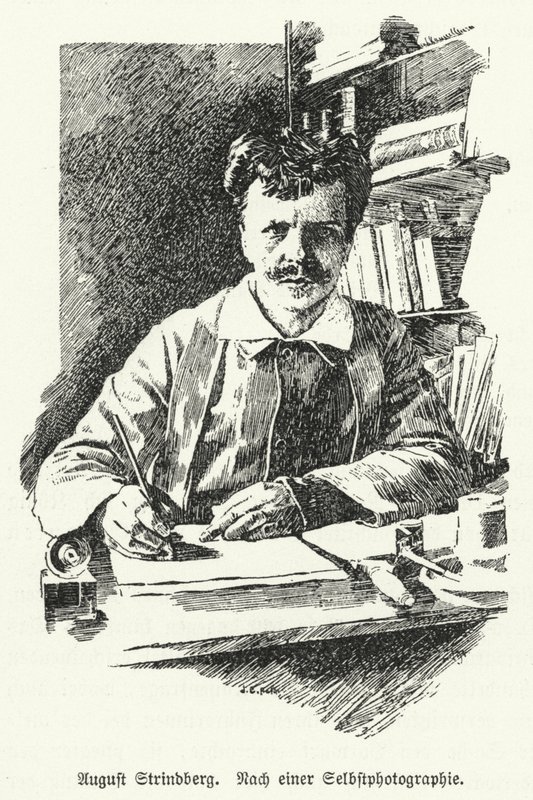 August Strindberg, švédský dramatik, prozaik, básník a výtvarník od German School