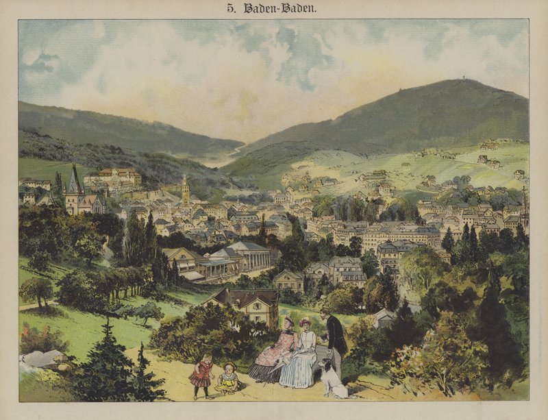 Baden-Baden (barevné lito) od German School