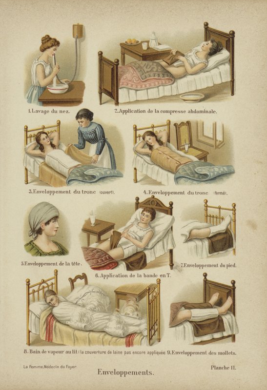 Bandáže, zábaly a obklady (barevné lito) od German School