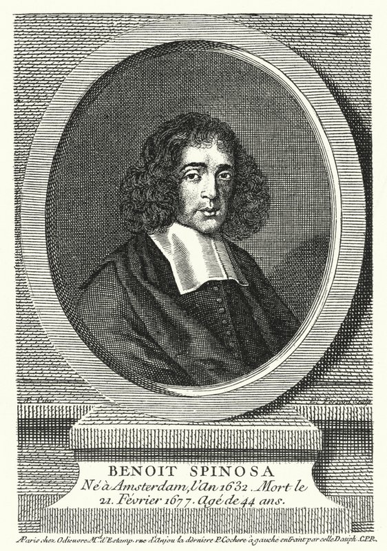 Baruch Spinoza, holandský filozof (rytina) od German School