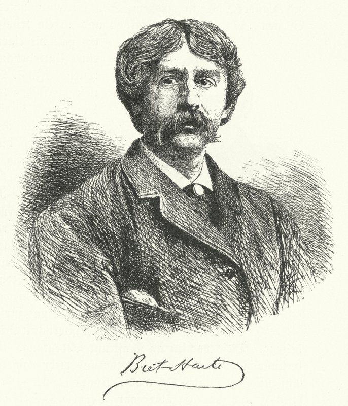 Bret Harte , americký povídkář a básník (rytina) od German School