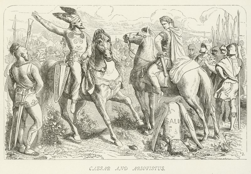 Caesar a Ariovistus od German School
