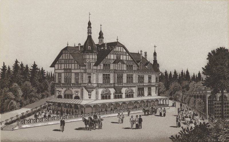 Cafe Jagerhaus (litho) od German School