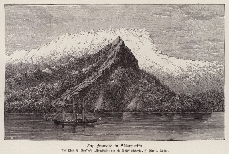 Cape Froward, Chile (rytina) od German School